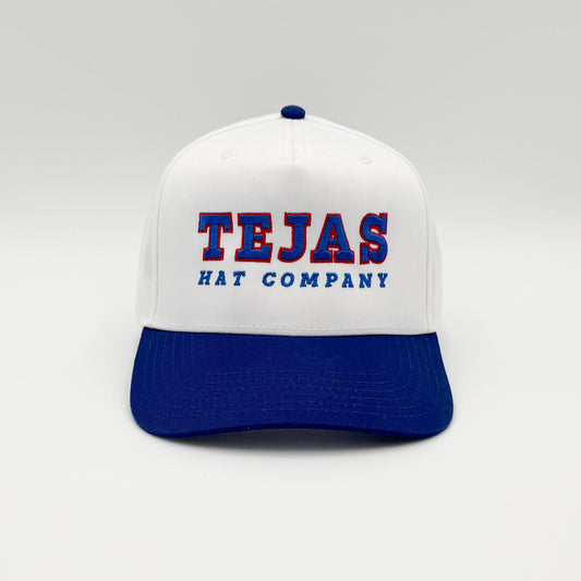 “Arlington” - White, Royal Blue