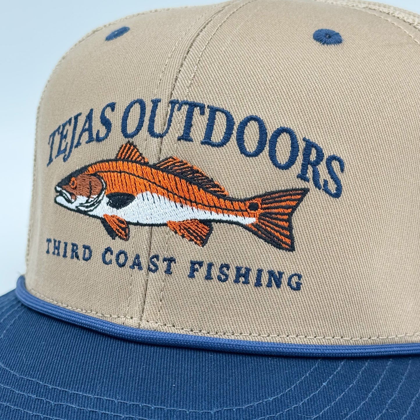 “Tejas Redfish” Khaki, Navy